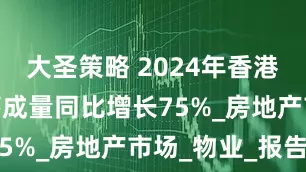 大圣策略 2024年香港私人住宅落成量同比增长75%_房地产市场_物业_报告